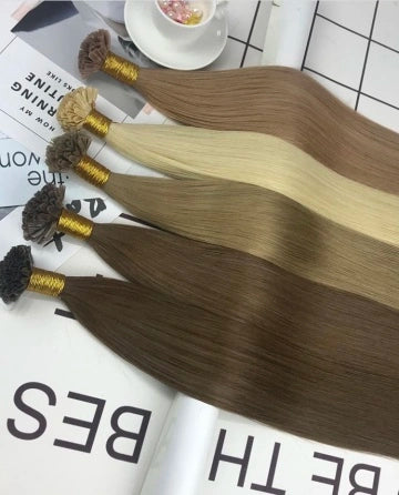 Keratin tip pre bonded hair extension